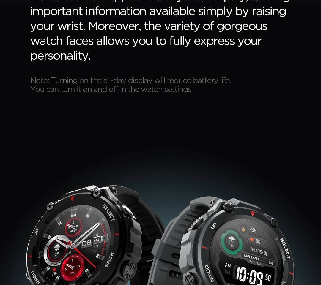 T-Rex Waterproof Smartwatch T-Rex Waterproof Smartwatch