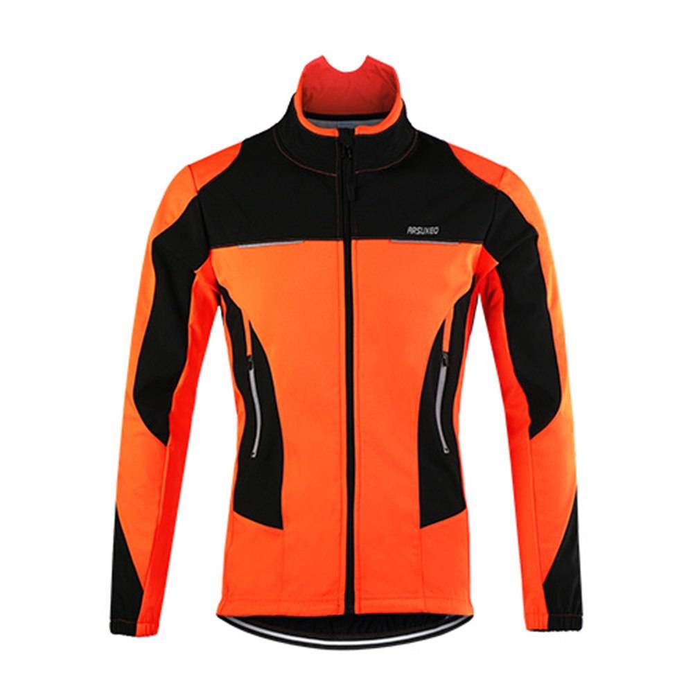 Windproof Men's Thermal Fleece Cycling Jacket - Joy To Use