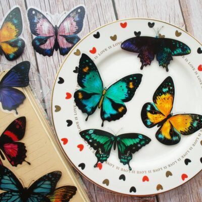 Tropical Rainforest Butterfly PVC Stickers 28 pcs Set Everything Else