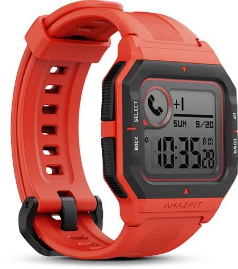 Original Amazfit Neo Smart Watch STN Display 5ATM Waterproof Long Battery Life Sport Watch For Android IOS Phone Bluetooth 5.0 Hybrid Color: Red Size: Amazfit NEO
