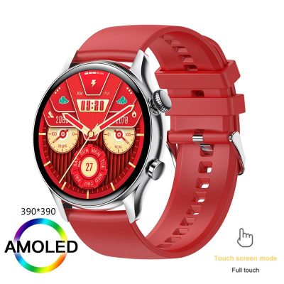 New 390*390 Screen Smart Watch Always Display The Time Hybrid Color: Silver