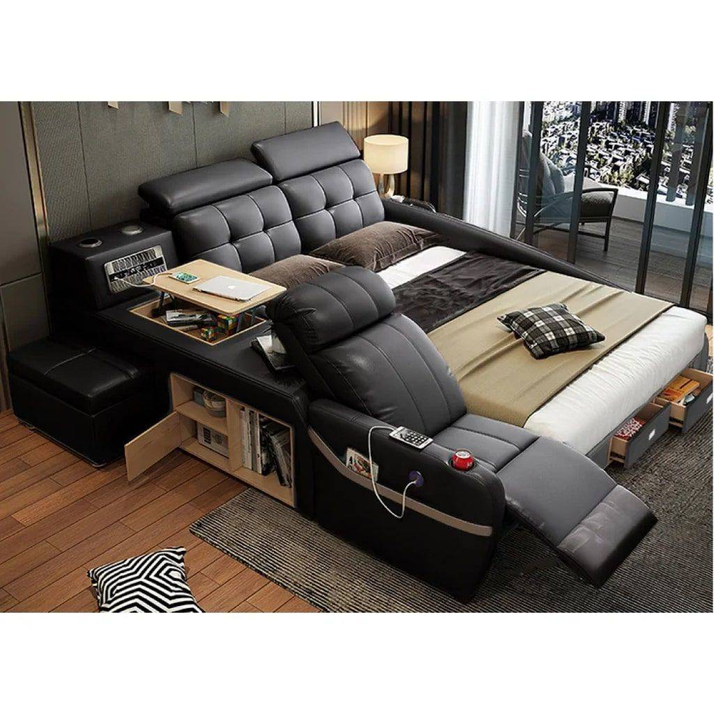 Luxury King Bed with Massage and Storage - Joy To Use