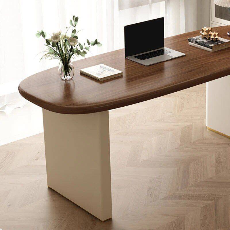 Modern Simplicity French Computer Desk with Storage - Joy To Use